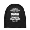 Super Cool Nana Of A Freaking Awesome Grandson Baby Beanies