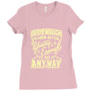 old enough young enough Ladies Fitted T-Shirt