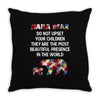 mama bear message Throw Pillow