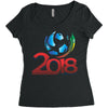 world cup 2018 Women's Triblend Scoop T-shirt