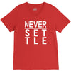 never settle V-Neck Tee