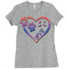perfect dog love Ladies Fitted T-Shirt