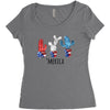 4th of July Women's Triblend Scoop T-shirt