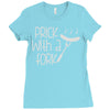 prick with a fork Ladies Fitted T-Shirt