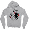cat vs mouse Zipper Hoodie