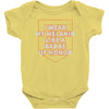i wear my melanin like a badge of honor Baby Onesie