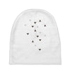 DOWN UP / scandi white / warm grey / flax / lavender Baby Beanies