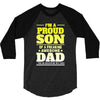 proud son dad 3/4 Sleeve Shirt