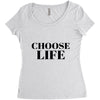 Choose Life Women's Triblend Scoop T-shirt