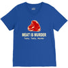 meat is murder tasty tasty murder V-Neck Tee