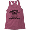 Smartass May Girl Racerback Tank