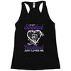 i'm not spoiled my husband just loves me Racerback Tank