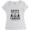 Happy Camper Women's Triblend Scoop T-shirt