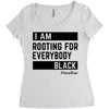 Rooting for Everybody Women's Triblend Scoop T-shirt
