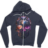 Colorful Skull Zipper Hoodie