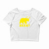 beer t shirt bear plus deer funny tee drinking college humor party shi Crop Top
