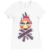 bonfire Ladies Fitted T-Shirt