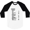 contents list 3/4 Sleeve Shirt