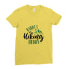 Daddy's Hiking Buddy Ladies Fitted T-Shirt