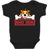 bad dog 3 Baby Bodysuit