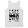 Born In September Tank Top