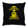 battle bus victory royale Throw Pillow