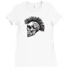 evil skull Ladies Fitted T-Shirt