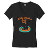 little cthulhu Women's V-Neck T-Shirt