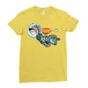 astronaut dog Ladies Fitted T-Shirt