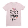 Though She Be But Little She Is Fierce Ladies Fitted T-Shirt