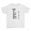 contents list Youth Tee
