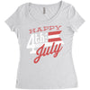happy 4th of july Women's Triblend Scoop T-shirt