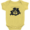 big shark little fish Baby Bodysuit