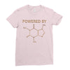 Powered By Caffeine Molecule Ladies Fitted T-Shirt