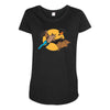 bat man and robin Maternity Scoop Neck T-shirt