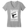 second amendment rated e for everyone Women's V-Neck T-Shirt