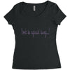 don't be afraid Women's Triblend Scoop T-shirt