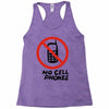 no cell phones Racerback Tank