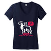 2015 year of the goat mandarin chinese Women's V-Neck T-Shirt