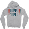 happy july 4th Zipper Hoodie