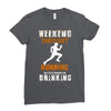 weekend forecast running Ladies Fitted T-Shirt