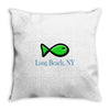 long beach Throw Pillow
