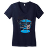 hipster ice cube Women's V-Neck T-Shirt
