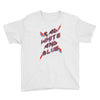 rad white and blue Youth Tee