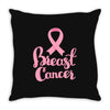 breast cancer pink ribbon Throw Pillow