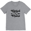 Blessed Mama V-Neck Tee
