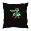 breaking bricks Throw Pillow