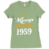 kings are born in 1959 Ladies Fitted T-Shirt
