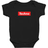 techno hypebeast Baby Bodysuit