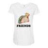 Best Friends Tacos Maternity Scoop Neck T-shirt